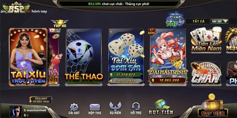 Kho game cá cược giải trí đa dạng tại taib52club info